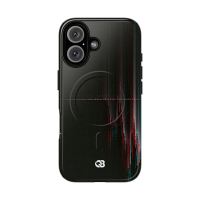 Black Tough 2.0 Magsafe Phone Case for iPhone - Corrupted Data Stream