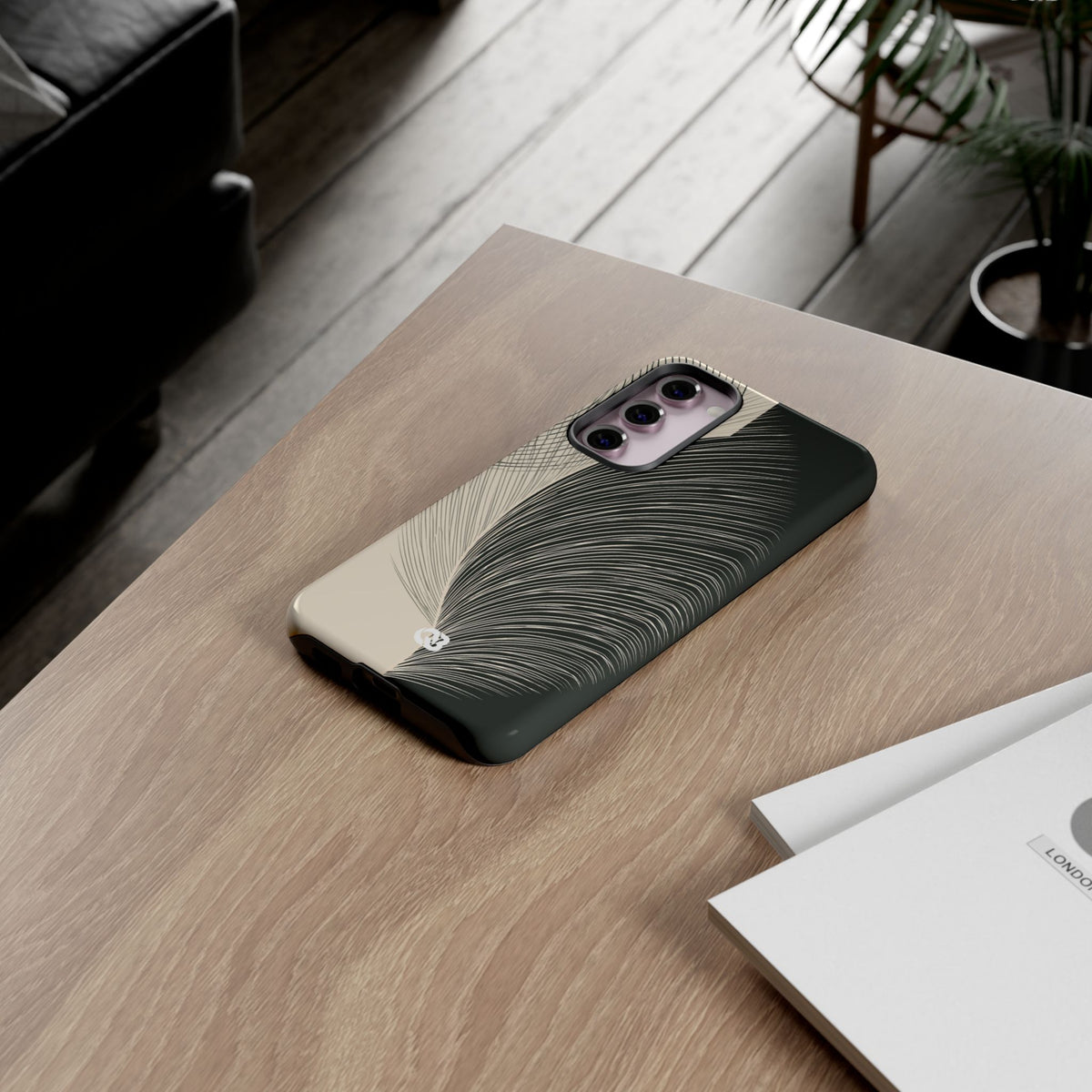 Minimal Frond Study · Tough Phone Case for Samsung · Black