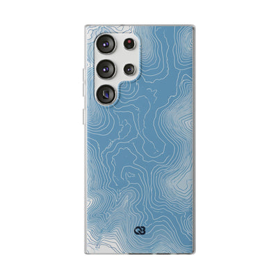 Blue Lite Phone Case for Samsung - Glacial Ridge Topo