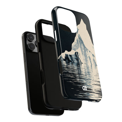 Blue Tough Phone Case for iPhone - Frozen Navy Monolith