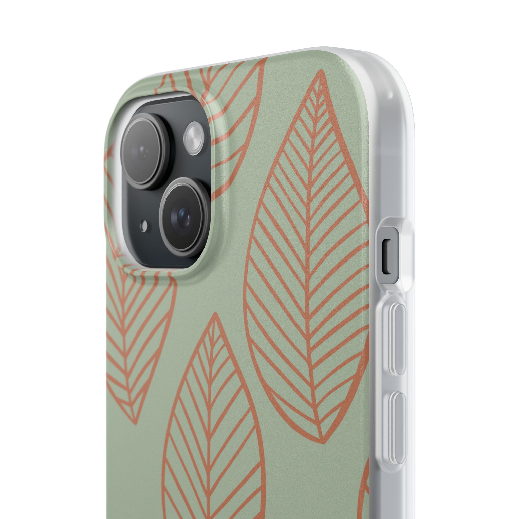 Sage Earth Leaves · Soft Phone Case for iPhone