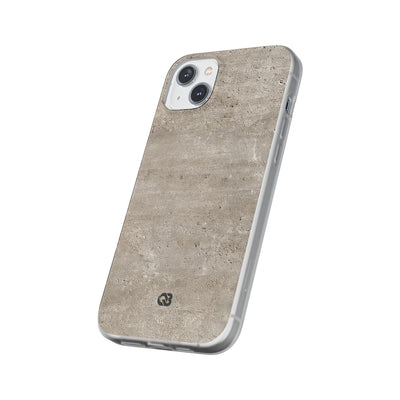 Grey Lite Phone Case for iPhone - Brutalist Stone Grit