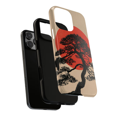 Crimson Pine Solitude · Tough Phone Case for iPhone · Beige