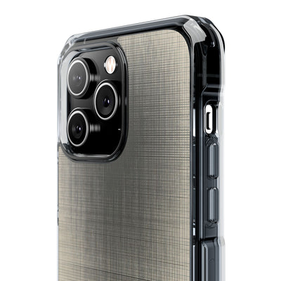Beige Impact MagSafe Phone Case for iPhone - Carbon Screen Grid