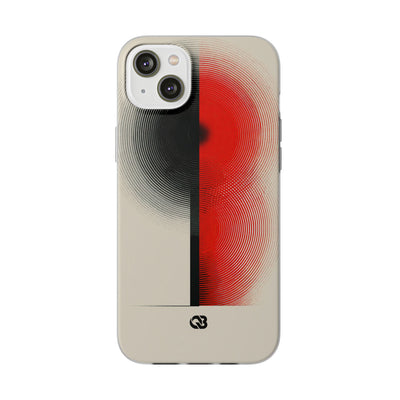 Red Lite Phone Case for iPhone - Split Signal Red