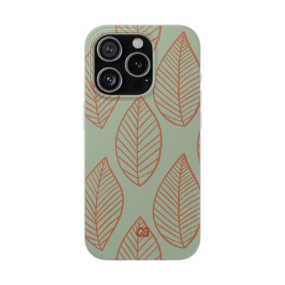 Sage Earth Leaves · Soft Phone Case for iPhone