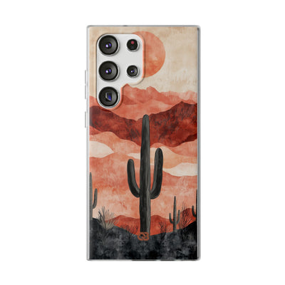 Terracotta Desert Sun · Soft Phone Case for Samsung