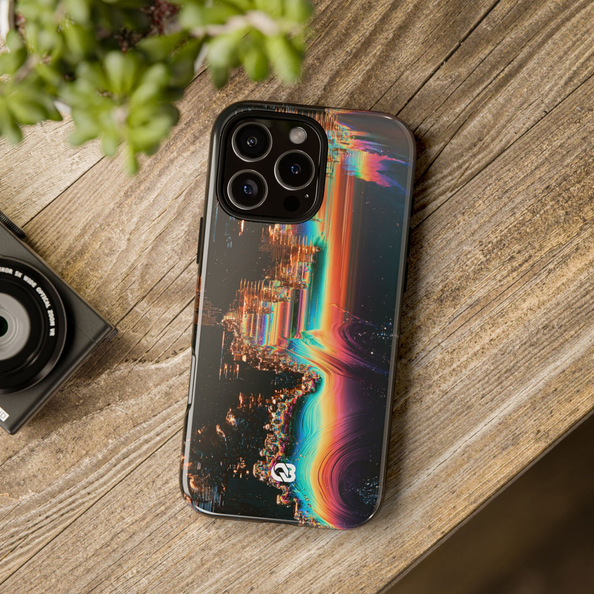 Prismatic Circuit · Tough Phone Case for iPhone · Black