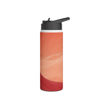 Crimson Dune Horizon · Insulated Water Bottle · Red