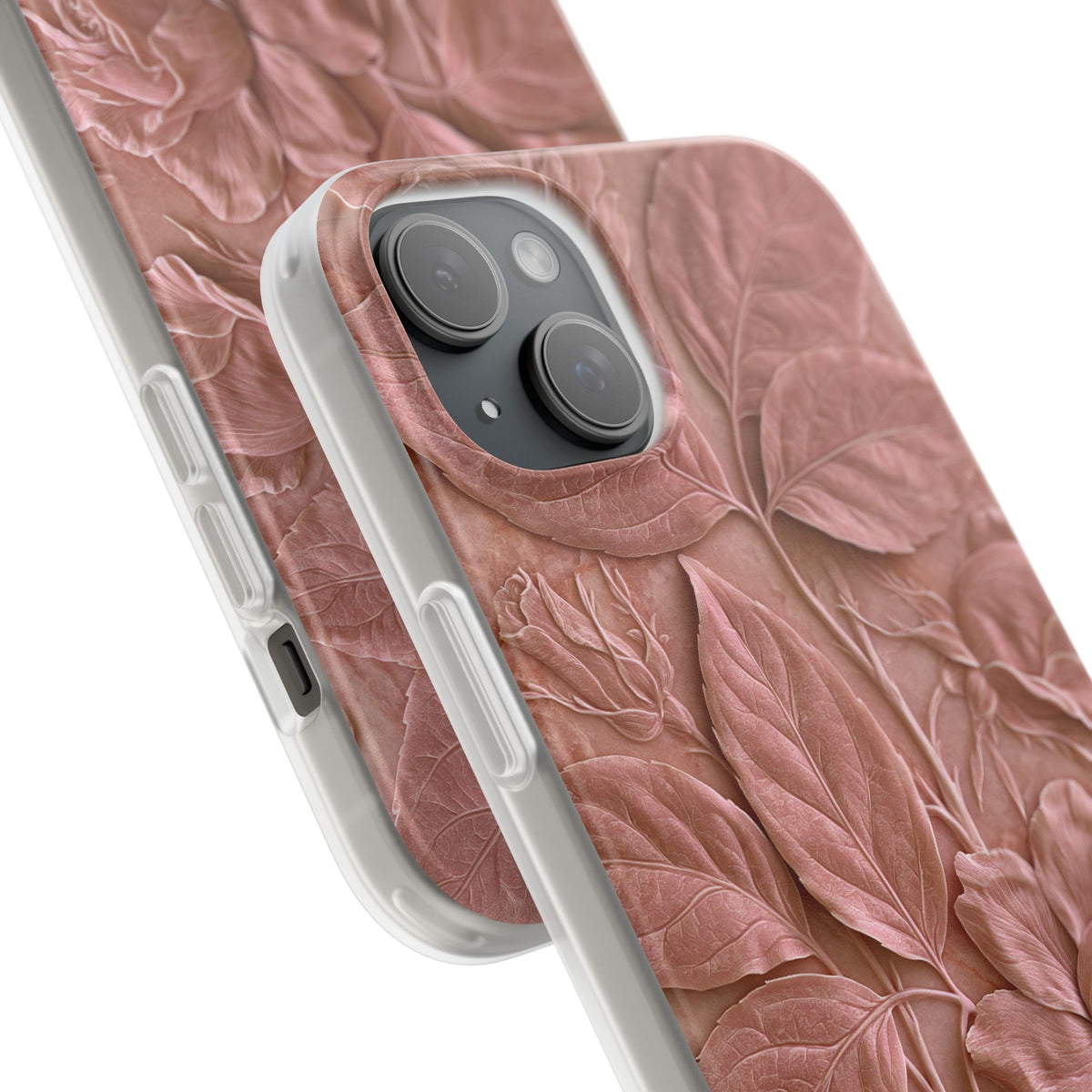 Blush Rose Relief · Lite Phone Case for iPhone ·  Pink