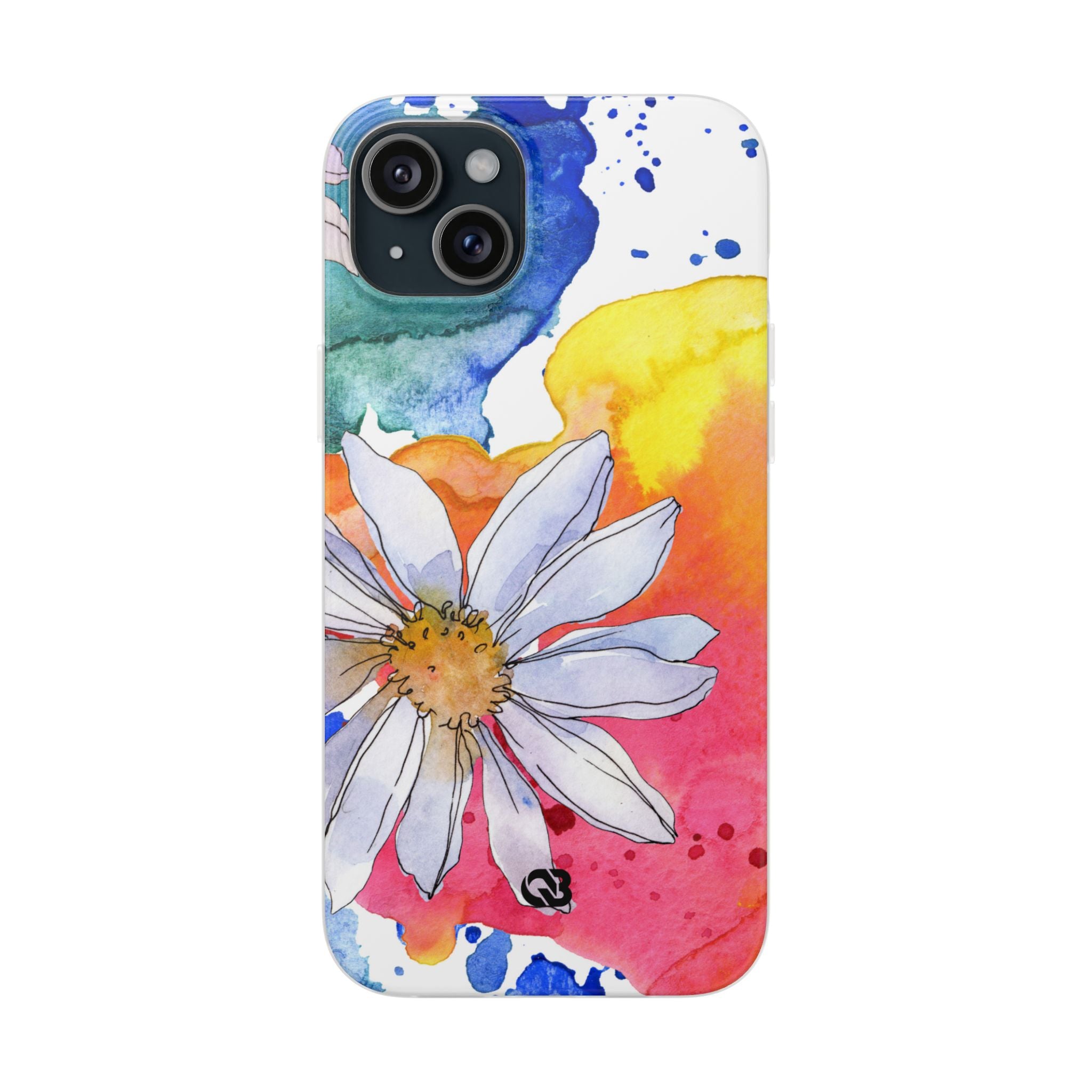 Vivid Bloom Splatter · Soft Custodia per iPhone