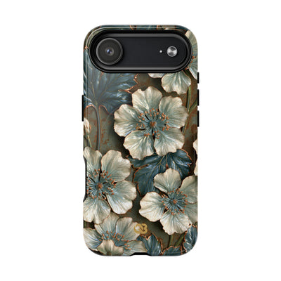 Gilded Blossom Reverie · Tough 2.0 Magnetic Phone Case for iPhone · Teal