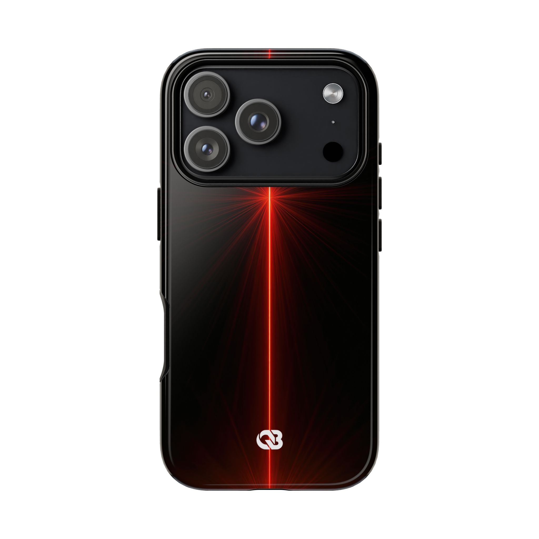 Red Tough Phone Case for iPhone - Crimson Flare Vector