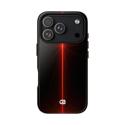 Red Tough Phone Case for iPhone - Crimson Flare Vector