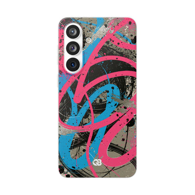 Cyber Splatter Flow · Lite Phone Case for Samsung · Pink
