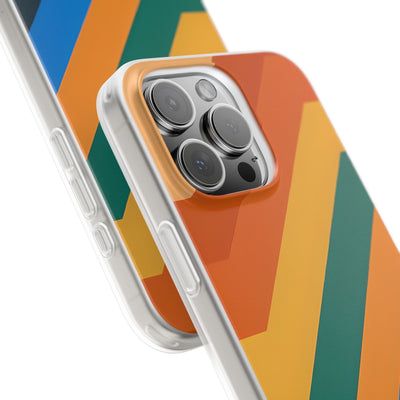 Retro Ridge Lines · Soft Phone Case for iPhone