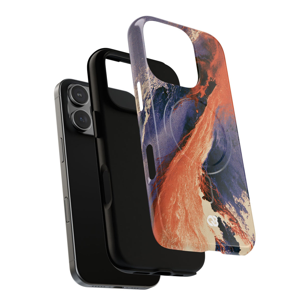 Solar Aura Drift · Tough 2.0 Magnetic Phone Case for iPhone · Orange