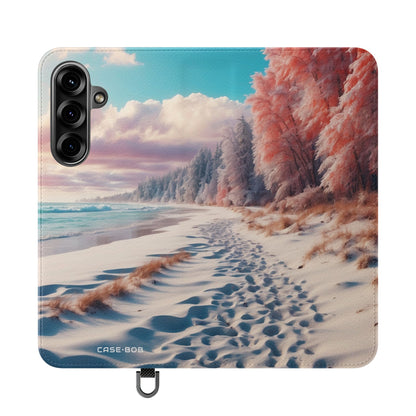 Lumiset jalanjäljet - Samsung S25+ Case - Lompakkokotelo