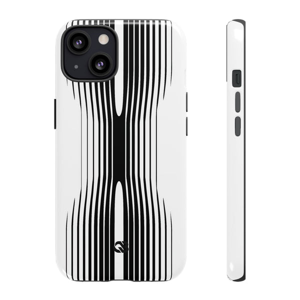Linear Compression · Tough Phone Case for iPhone · Black