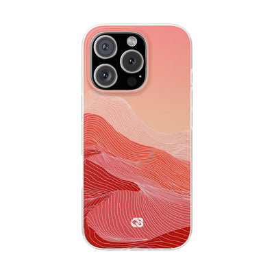Coral Ridge Contours · Lite Phone Case for iPhone ·  Red