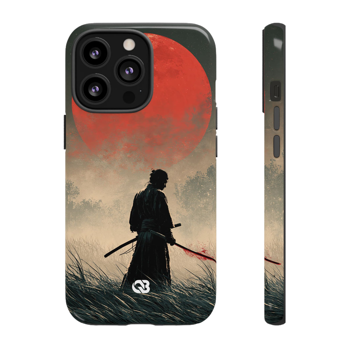 Crimson Moon Ronin · Tough Phone Case for iPhone · Red
