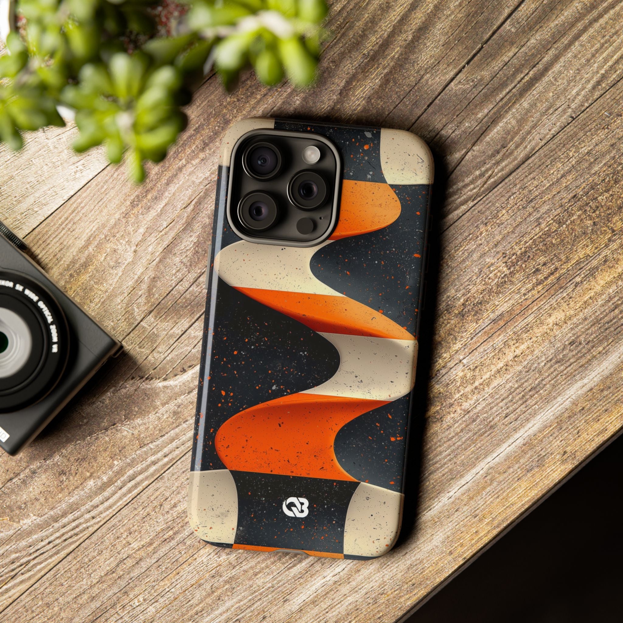 Orange Grit Twist · Tough Phone Case for iPhone
