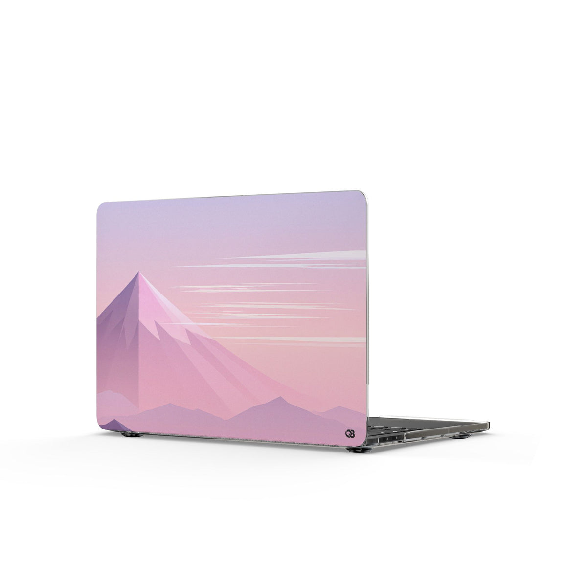 Alpine Twilight · Clear Hard Case for MacBook · Pink