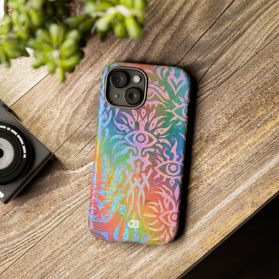 Chromatic Mystic Sigil · Tough Phone Case for iPhone · Blue
