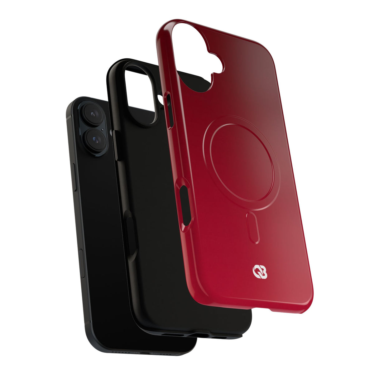 Red Tough 2.0 Magsafe Phone Case for iPhone - Crimson Velvet Fade
