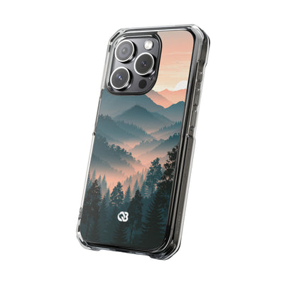 Teal Impact MagSafe Phone Case for iPhone - Alpine Teal Horizon