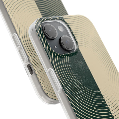 Green Lite Phone Case for iPhone - Evergreen Split Grain
