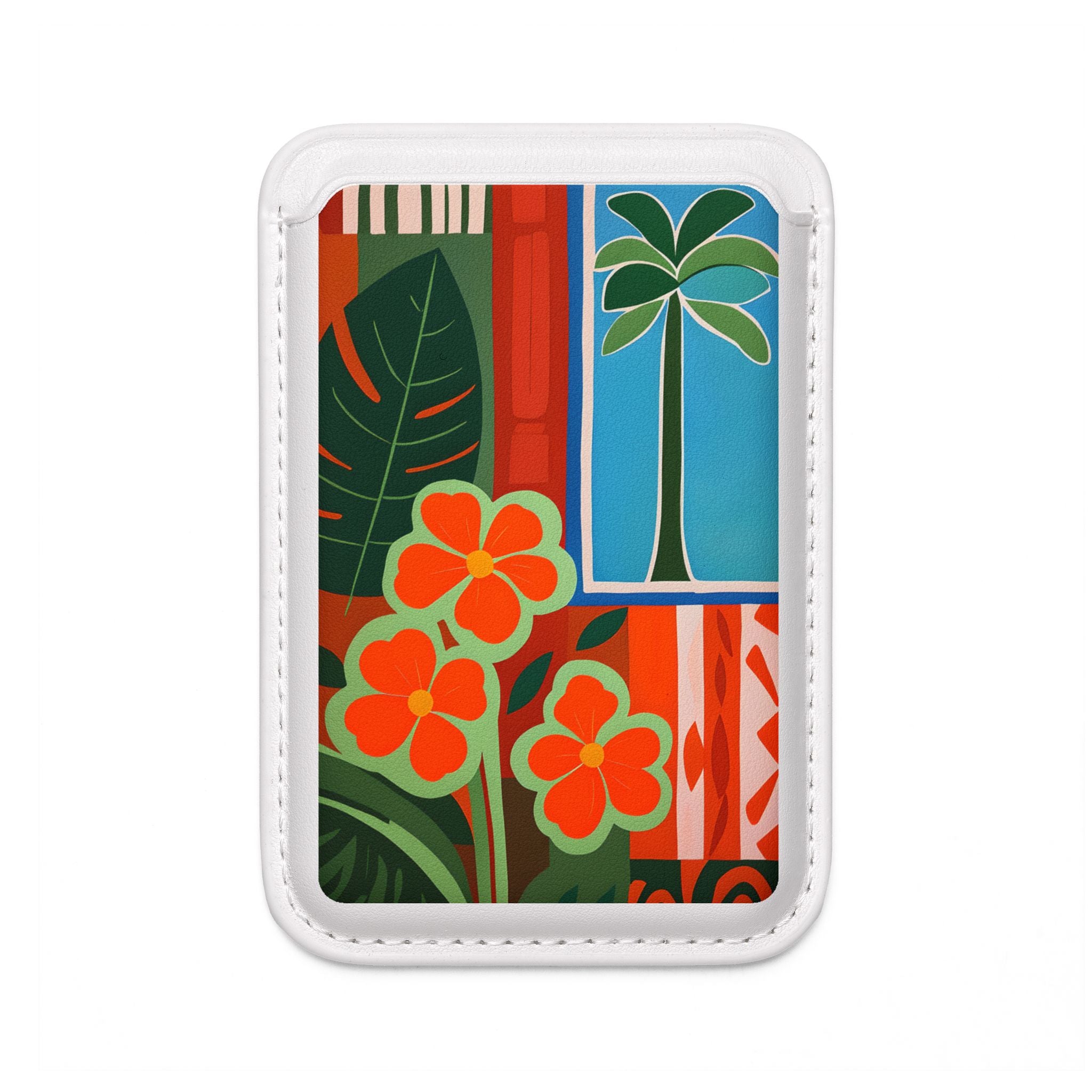 Orange Blossom Mosaic Wallet – MagSafe Ready