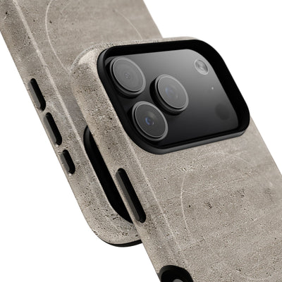 Grey Tough 2.0 Magsafe Phone Case for iPhone - Brutalist Stone Grit