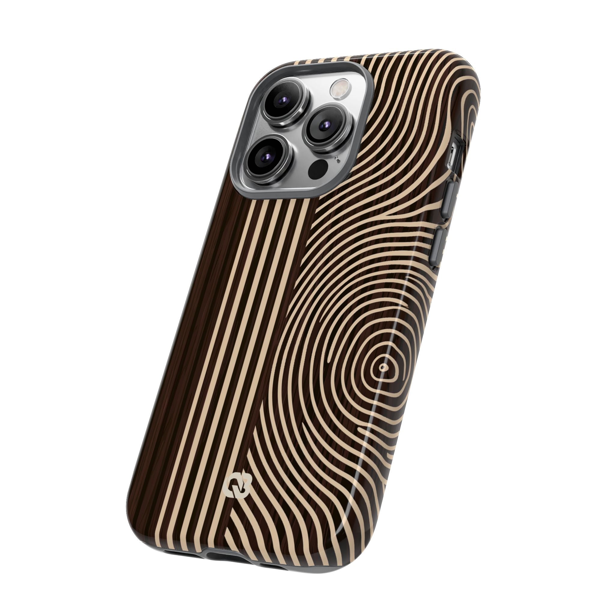 Brown Tough Phone Case for iPhone - Espresso Sand Ridge