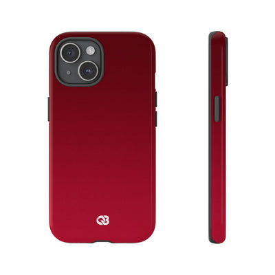Red Tough Phone Case for iPhone - Crimson Velvet Fade