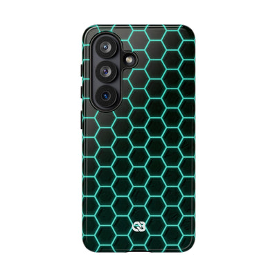 Neon Hex Spectrum · Tough Phone Case for Samsung · Teal