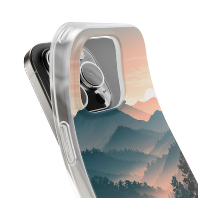 Teal Lite Phone Case for iPhone - Alpine Teal Horizon