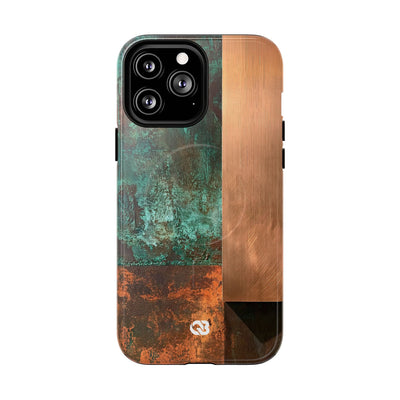 Oxidized Copper Patina · Tough 2.0 Magnetic Phone Case for iPhone · Green