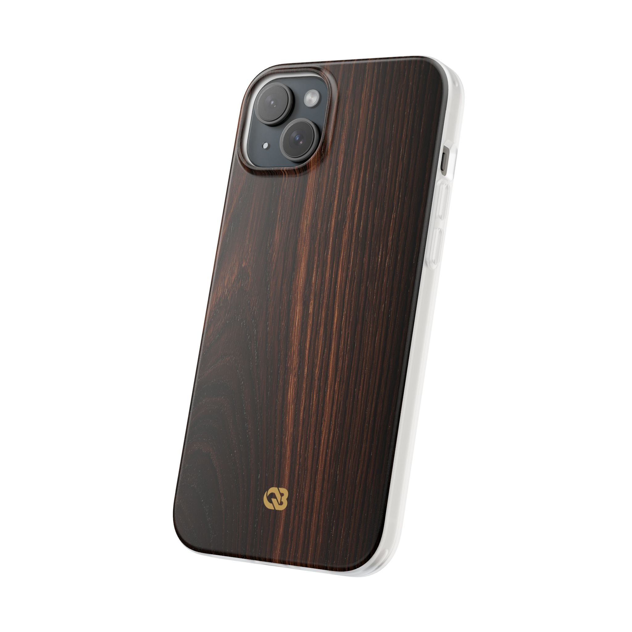 Brown Lite Phone Case for iPhone - Burnished Mahogany Grain