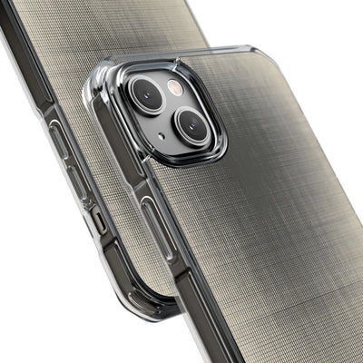 Beige Impact MagSafe Phone Case for iPhone - Carbon Screen Grid