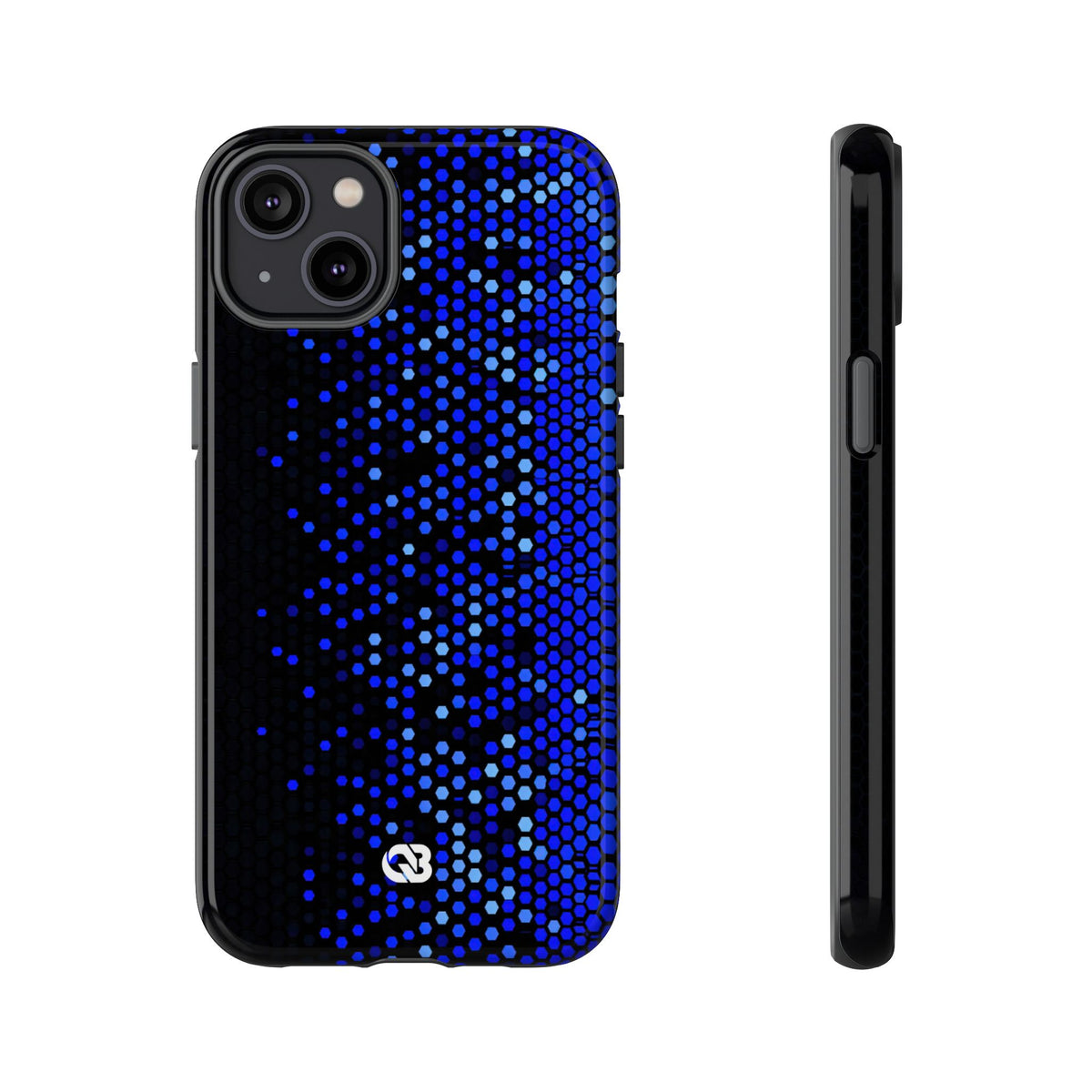 Cobalt Hex Dispersion · Tough Phone Case for iPhone · Blue
