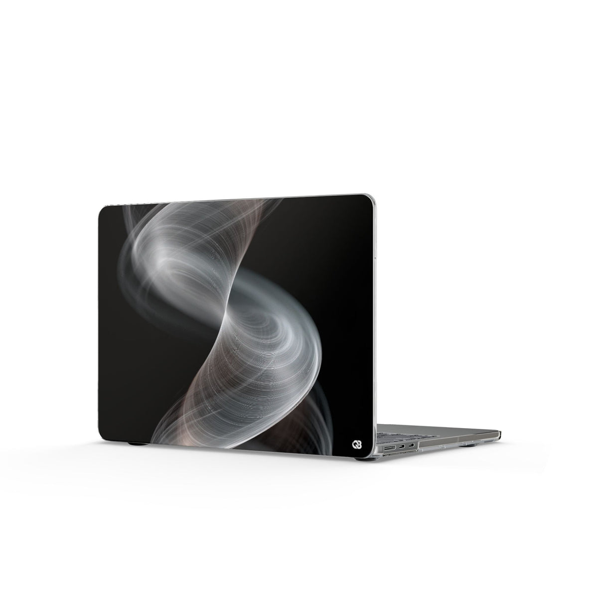 Luminous Vortex · Clear Hard Case for MacBook · Black
