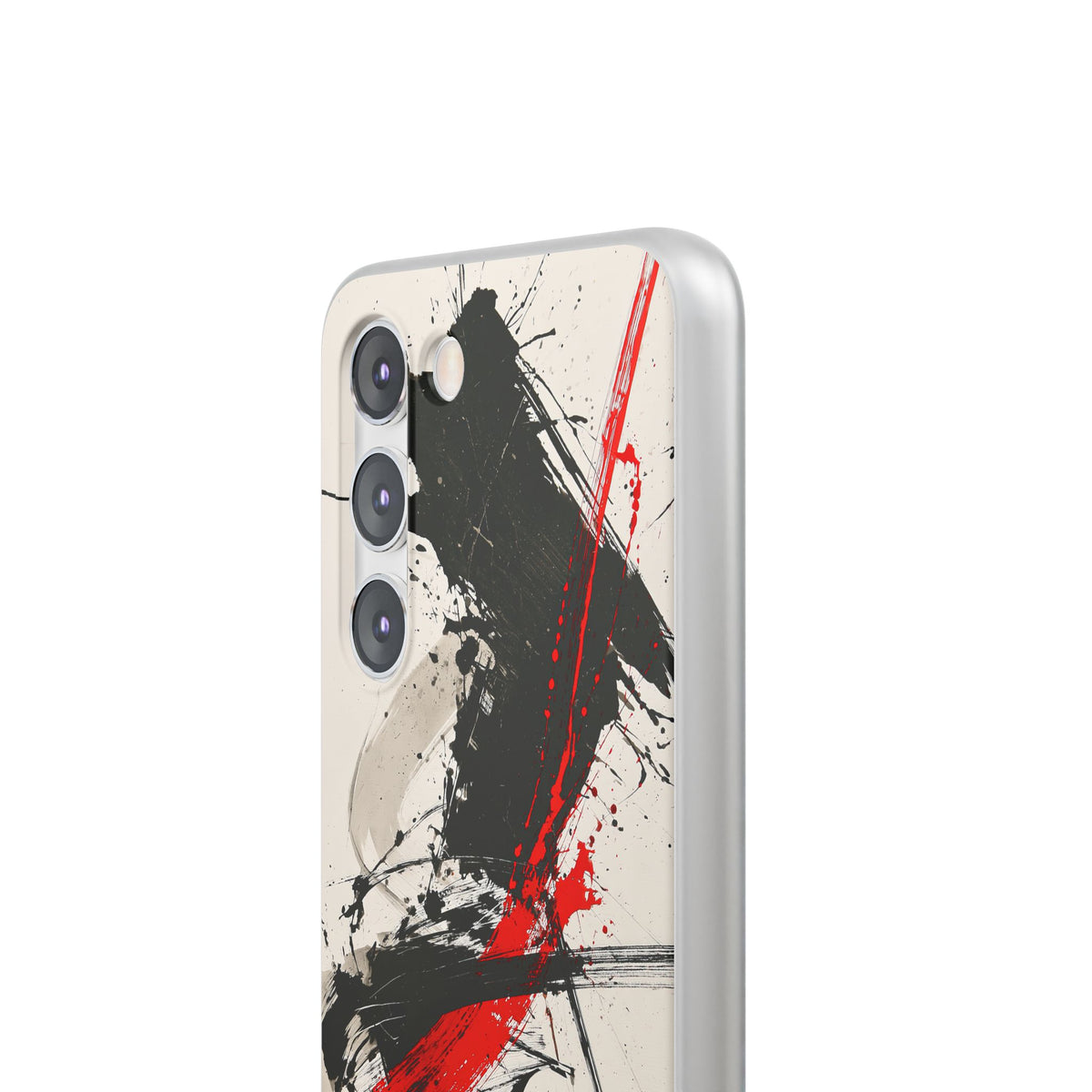 Crimson Sumi Slash · Lite Phone Case for Samsung · White