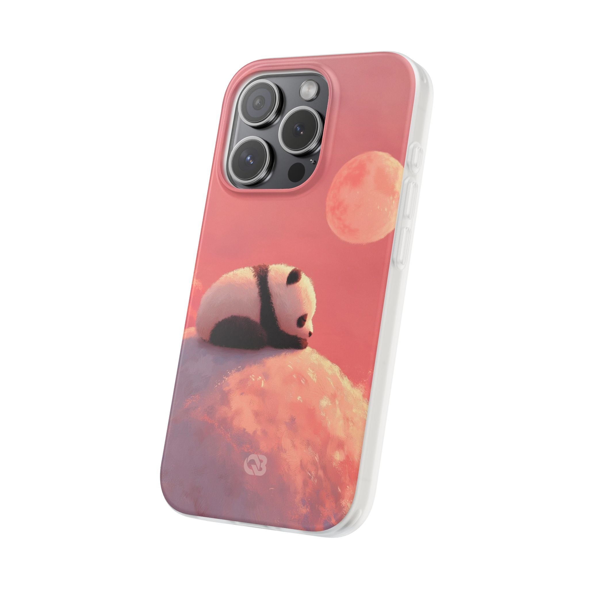Rose Moon Panda · Soft Phone Case for iPhone