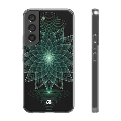 Verdant Harmonic Bloom · Lite Phone Case for Samsung · Black
