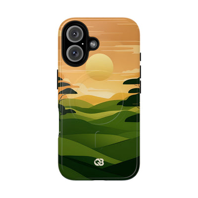 Verdant Horizon Sun · Tough+ Phone Case for iPhone · Magsafe