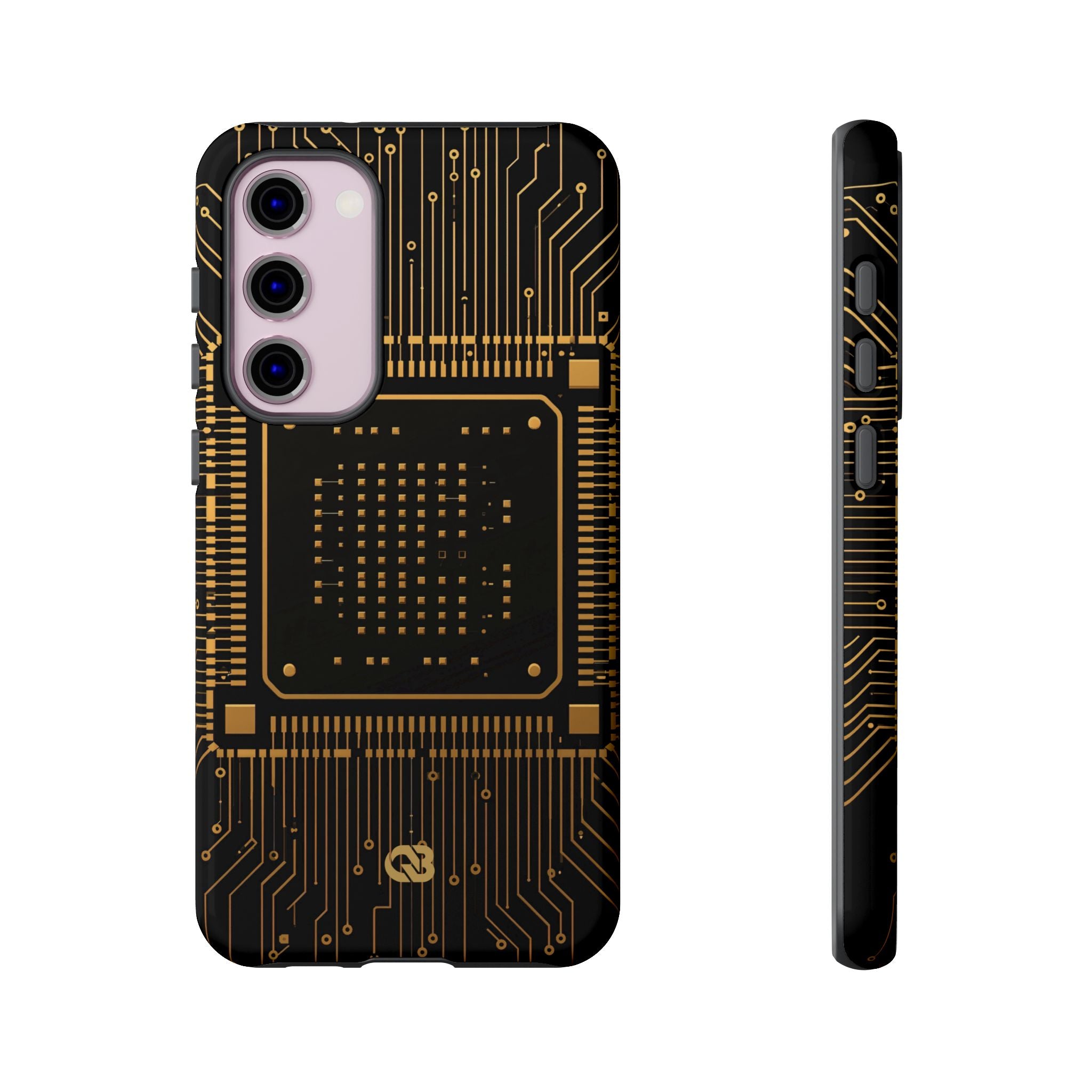 Gold Tough Phone Case for Samsung - Cyber Gold Processor