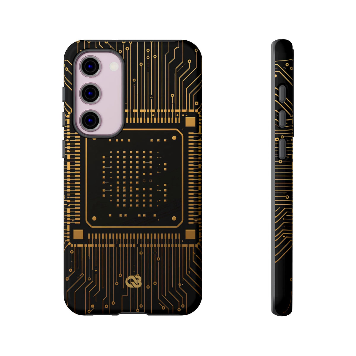 Golden Circuit Architecture · Tough Phone Case for Samsung · Gold