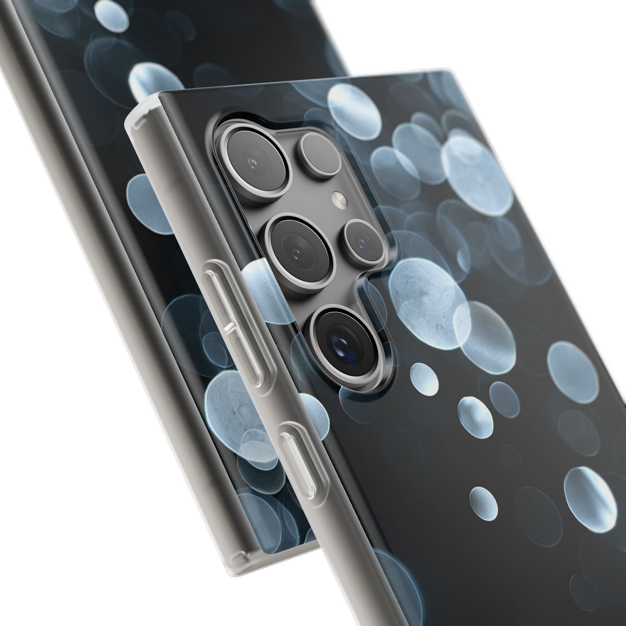 Black Lite Phone Case for Samsung - Silver Orbit Glow