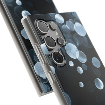 Black Lite Phone Case for Samsung - Silver Orbit Glow
